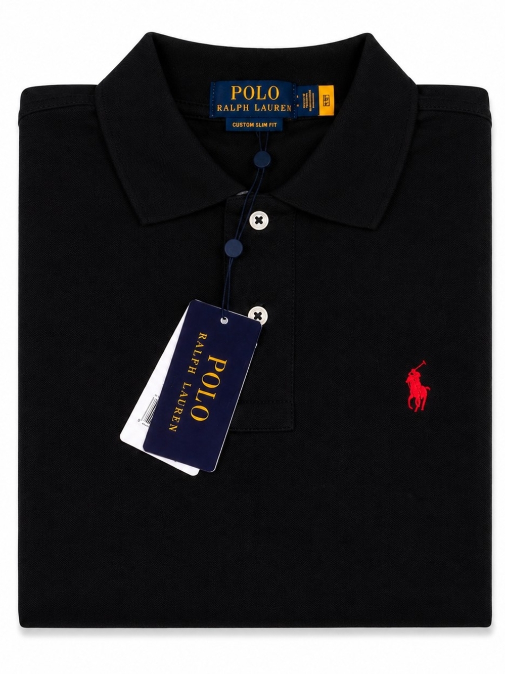 Polo by Ralph Lauren Black Polo with Red Pony Logo